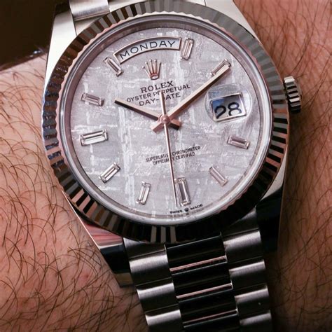 rolex meteorite dial price